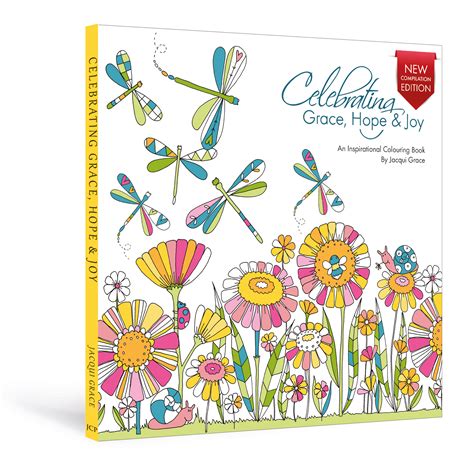 Celebrating Grace Hope And Joy Colouring Book Adult Colouring Book