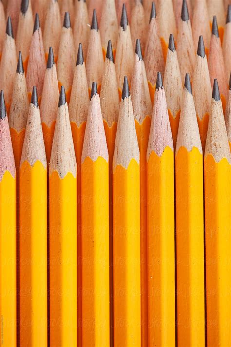 Pencils Pencils Stacked In Pattern By Stocksy Contributor Sean