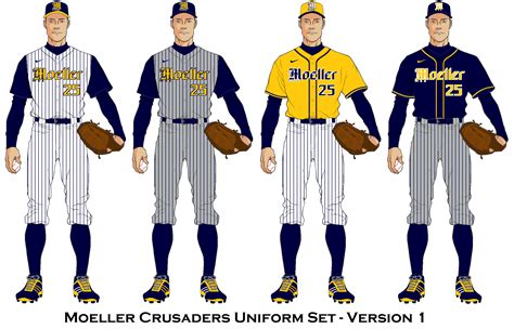 Moeller Crusaders Baseball Uniform Set Concept Version 1 Travel