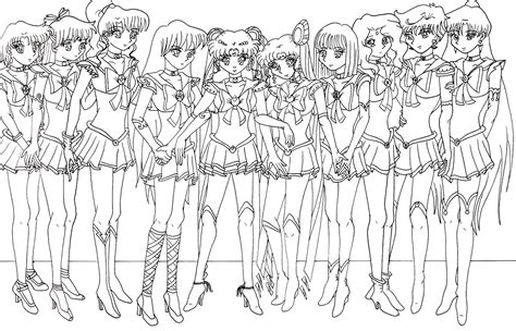 Sailor Moon Characters Coloring Page Download Print Or Color Online