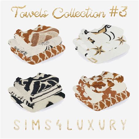 Towels Collection 3 From Sims4luxury • Sims 4 Downloads