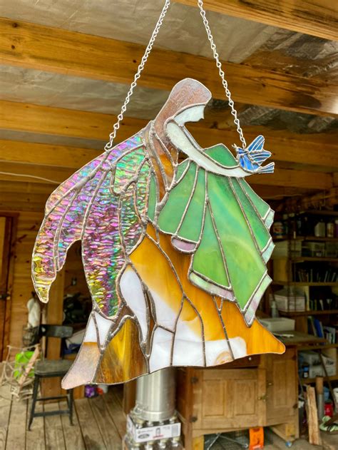 Stained Glass Woodland Fairy Etsy