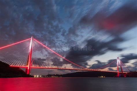 Yavuz Sultan Selim Bridge In Istanbul Turkey Stock Image Image Of