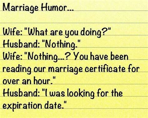 Hilarious Marriage Jokes Marriage Humor Wedding Jokes