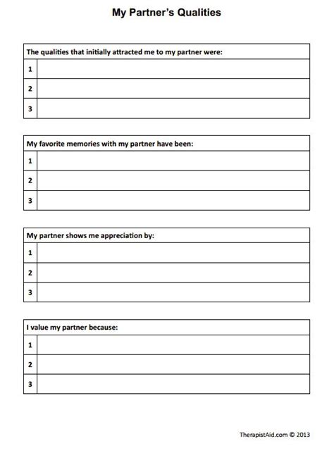 9 Best Images About Couples Counseling Activitiesworksheets On Pinterest