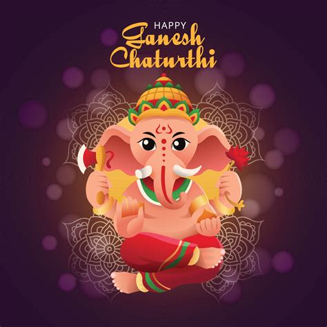Happy Ganesh Chaturthi Festival 3093941 Vector Art At Vecteezy