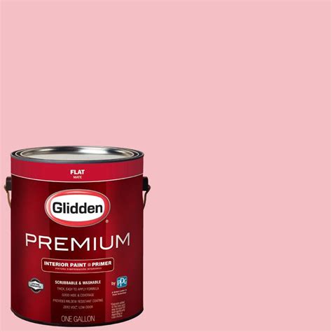 Glidden Premium 1 Gal Hdgr29 Cotton Candy Pink Flat Interior Paint