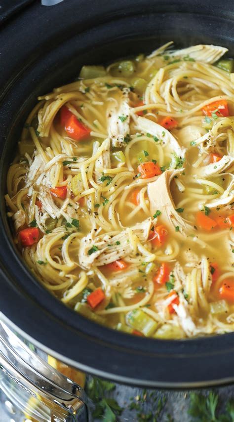 This thick and hearty chicken noodle soup recipe rivals the thinner, brothier versions from your childhood. Chicken Noodle Soup In Power Quickpot / I Love My Instant Pot Soups Stews And Chilis Cookbook ...