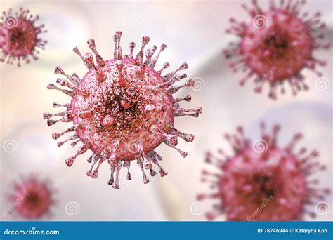 Cytomegalovirus Dna Virus Von Herpesviridae Familie Stock Abbildung
