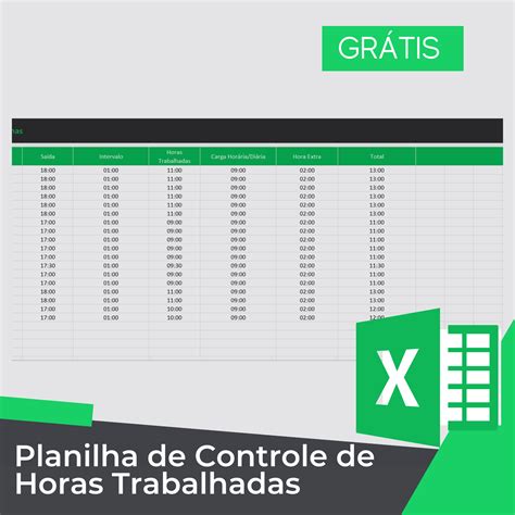 Planilha De Horas Trabalhadas Excel Download Smart Planilhas