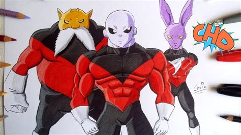 Grab your ink and paper and lets get started! DIBUJANDO A JIREN,TOPPO Y DYSPO DRAGON BALL SUPER ...