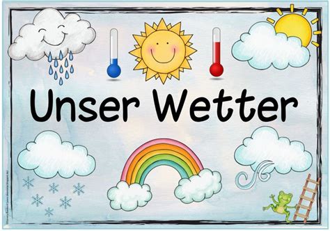 Themenplakat Unser Wetter Wetter Kindergarten Grundschule