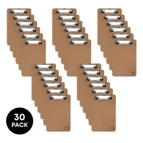 Pm Mini Clipboard 6 X 9 Small Clipboard 30 Pack Paper Merlin