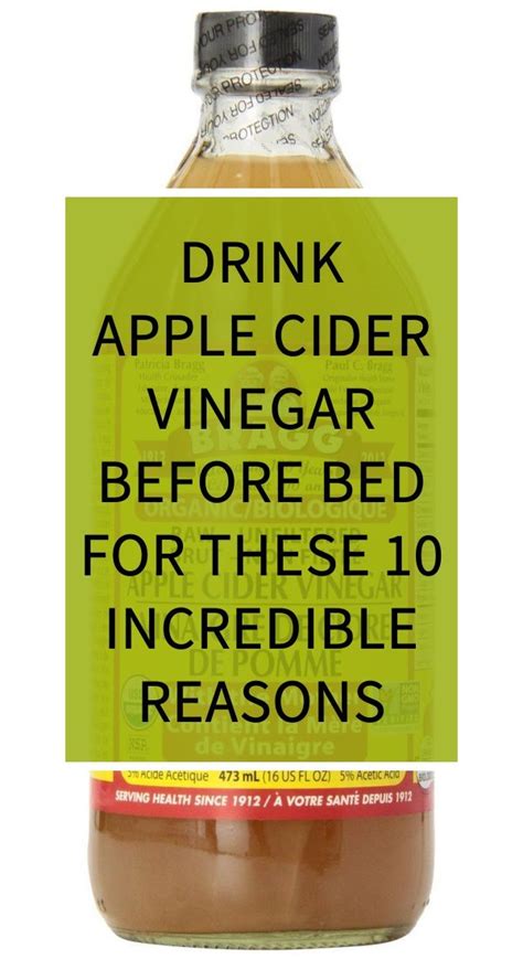 Drink Apple Cider Vinegar Before Bed For These 10 Incredible Reasons