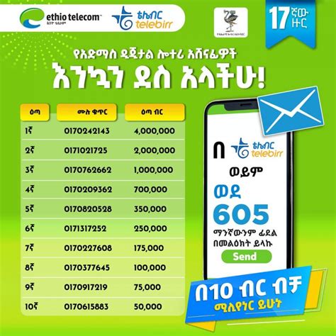 Admas Digital Lottery 017 Hidar 2016 Dec 4 2023 Results And Winning Numbers