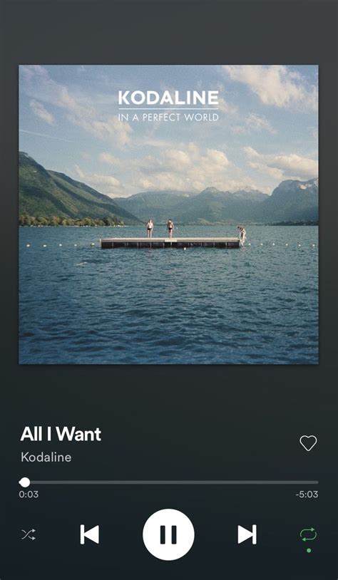 Think of me when you're out, when you're out there i'll beg you nice from my knees. kodaline all i want spotify in 2020 | All i want, Perfect ...