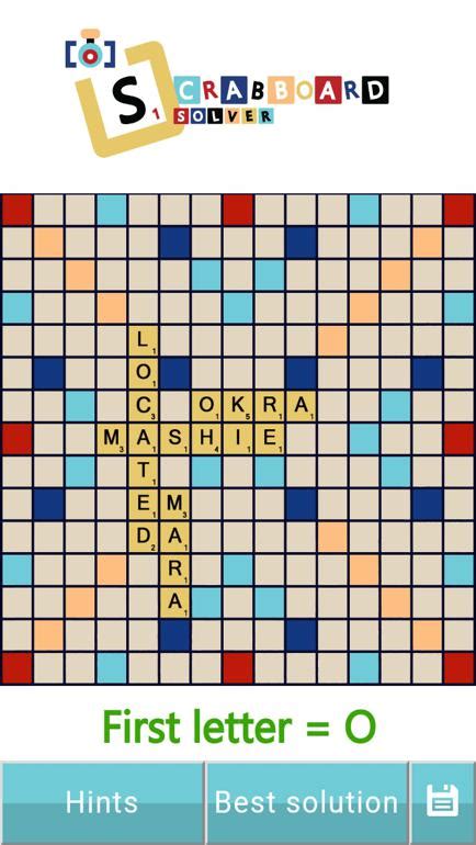 Scrabboard Solver Unique Scrabble Solver Application From Picture