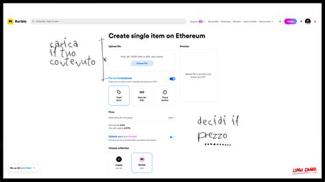 Come Vendere Un Nft Su Rarible Guida 2022 Luigi Zanni