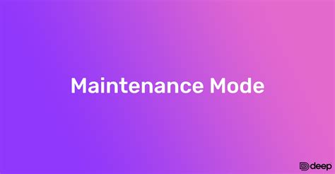 Maintenance Mode Deep Theme