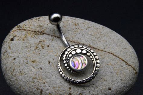 Belly Button Piercing 925 Silver S02 Etsy Uk