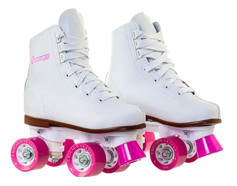 Chicago Girls Classic Quad Roller Skates White Junior Rink Skates