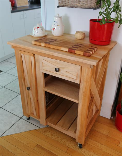 Ana White Modified Version Of The Rustic X Small Rolling Kitchen