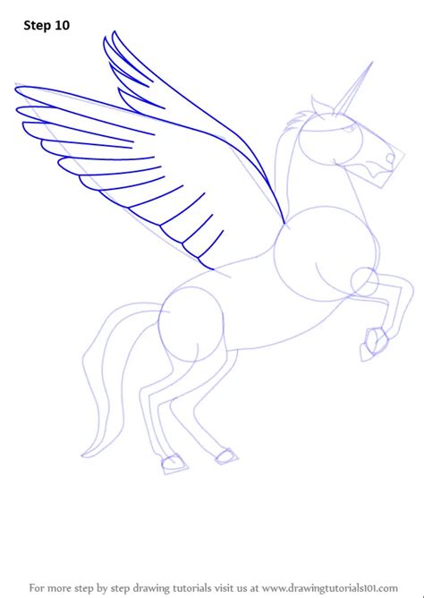 Learn How To Draw A Unicorn With Wings Unicorns Step By Step