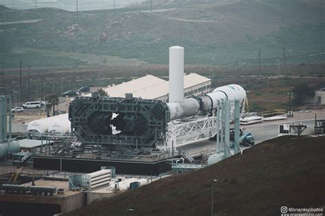 Falcon 9 With Iridium 6grace Fo On The Pad At Slc 4 Vandenberg Afb