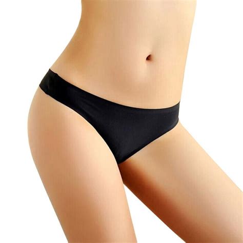 Jecksion 2017 Women Invisible Sexy Underwear Thong Cotton Spandex