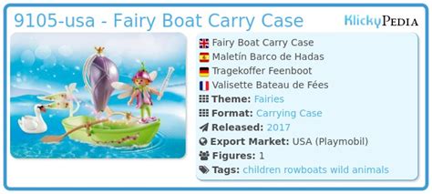 Playmobil Set 9105 Usa Fairy Boat Carry Case Klickypedia