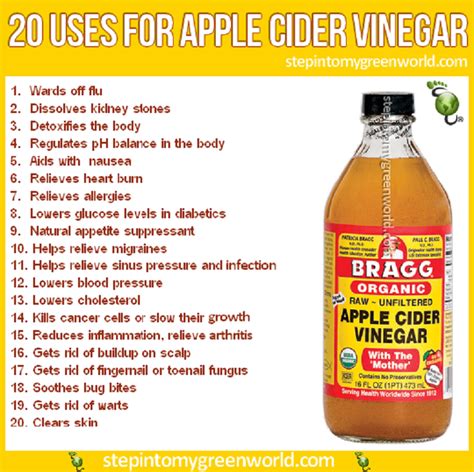 20 Uses For Apple Cider Vinegar Applecidervinegarbath Apple Cider Benefits Apple Cider