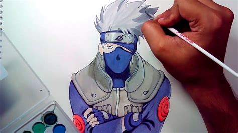 How To Draw Kakashi From Naruto Timelapse Drawing Youtube