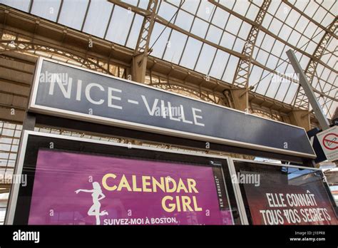 Nice Railway Station France Stock Photo Alamy