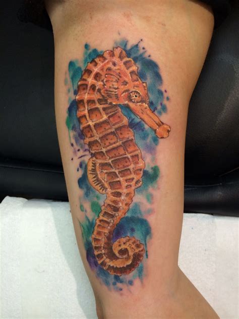 Wonderful Seahorse Tattoo Seahorse Tattoo Tattoos Turtle Tattoo