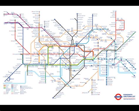 Anagram London Underground Inspired Tube Map Educational A3 A2 Etsy