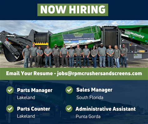 JOIN OUR RPM EQUIPMENT... - RPM Crushers and Screens, LLC.