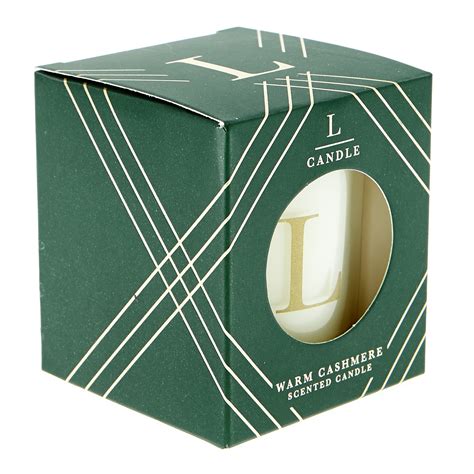 Buy Letter L Warm Cashmere Scented Candle For Gbp 199 Card Factory Uk