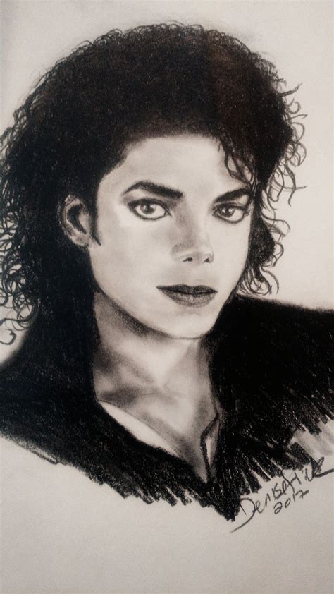 Graphite Drawing Michael Jackson