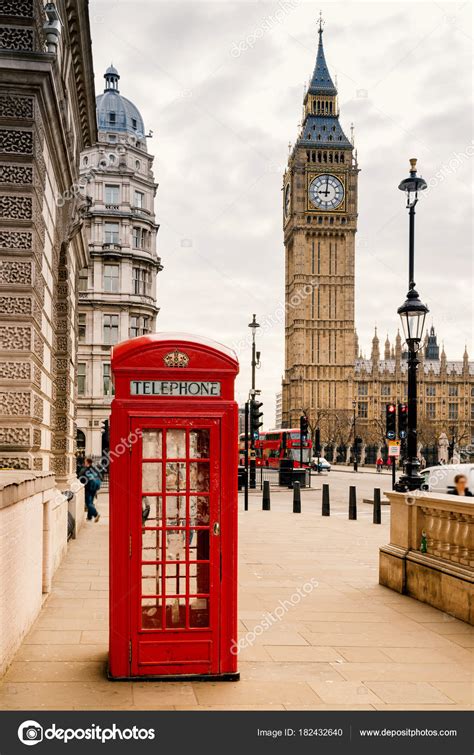 Red Telephone Booth London Stock Photo By Euregiocontent 182432640