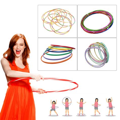 Multicolor Hula Hoops Childrens Kids Professional Exercise Plastic