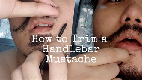 How To Trim A Handlebar Mustache Youtube