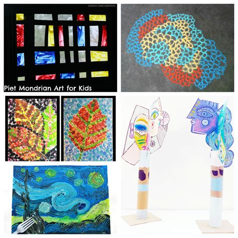 30 Artist Inspired Art Projects For Kids The Pinterested Parent
