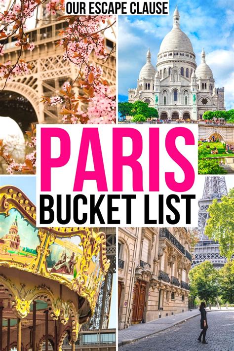 Paris Bucket List 50 Fun Attractions Things To Do In Paris Paris Travel France Travel