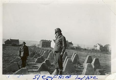 West Wall Siegfried Line Siegfried Line Wwii Wwi