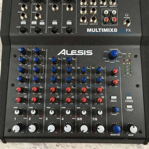 Alesis Multimix Usb Fx 8 Channel Mixer W Pwr Supply Evolution Music
