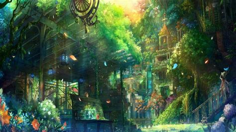 Anime Original City Cities Art Artwork Fantasy Detail
