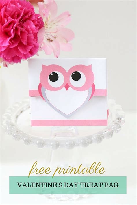 Free Valentines Day Owl Treat Bag Valentines Day Treats Valentine Day