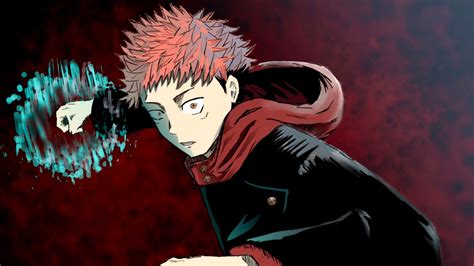 Yuji Itadori In Red Background Hd Jujutsu Kaisen Wallpapers Hd