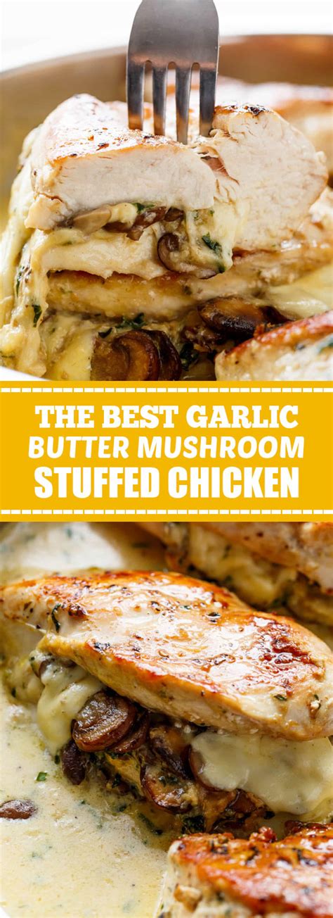 Reviewed by millions of home cooks. The Best Garlic Butter Mushroom Stuffed Chicken # ...