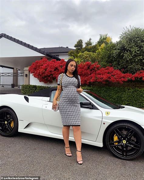 Pregnant Emilee Hembrow Treats Herself To A Ferrari